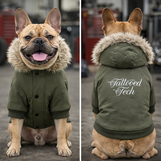 Tattooed Tech Dog's Parka Jacket