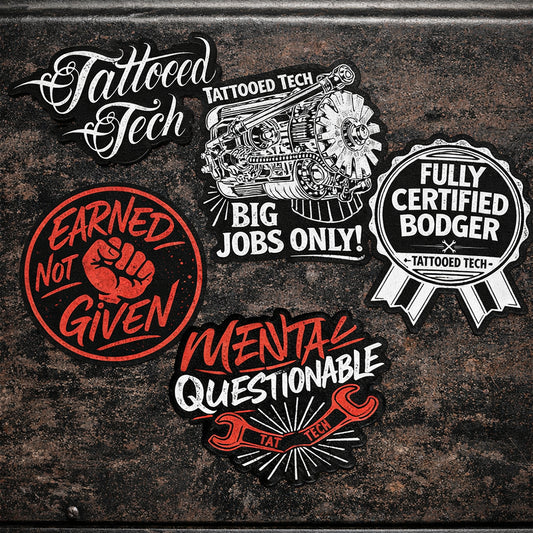 Tattooed Tech Sticker Pack