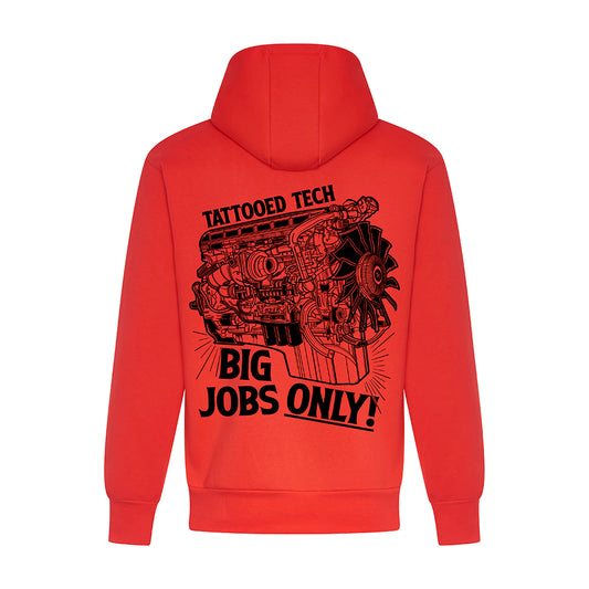 Big Jobs Only Hoodie - Red