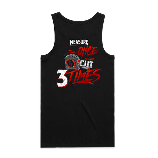 Measure Once Ribbed Vest 2026- Black