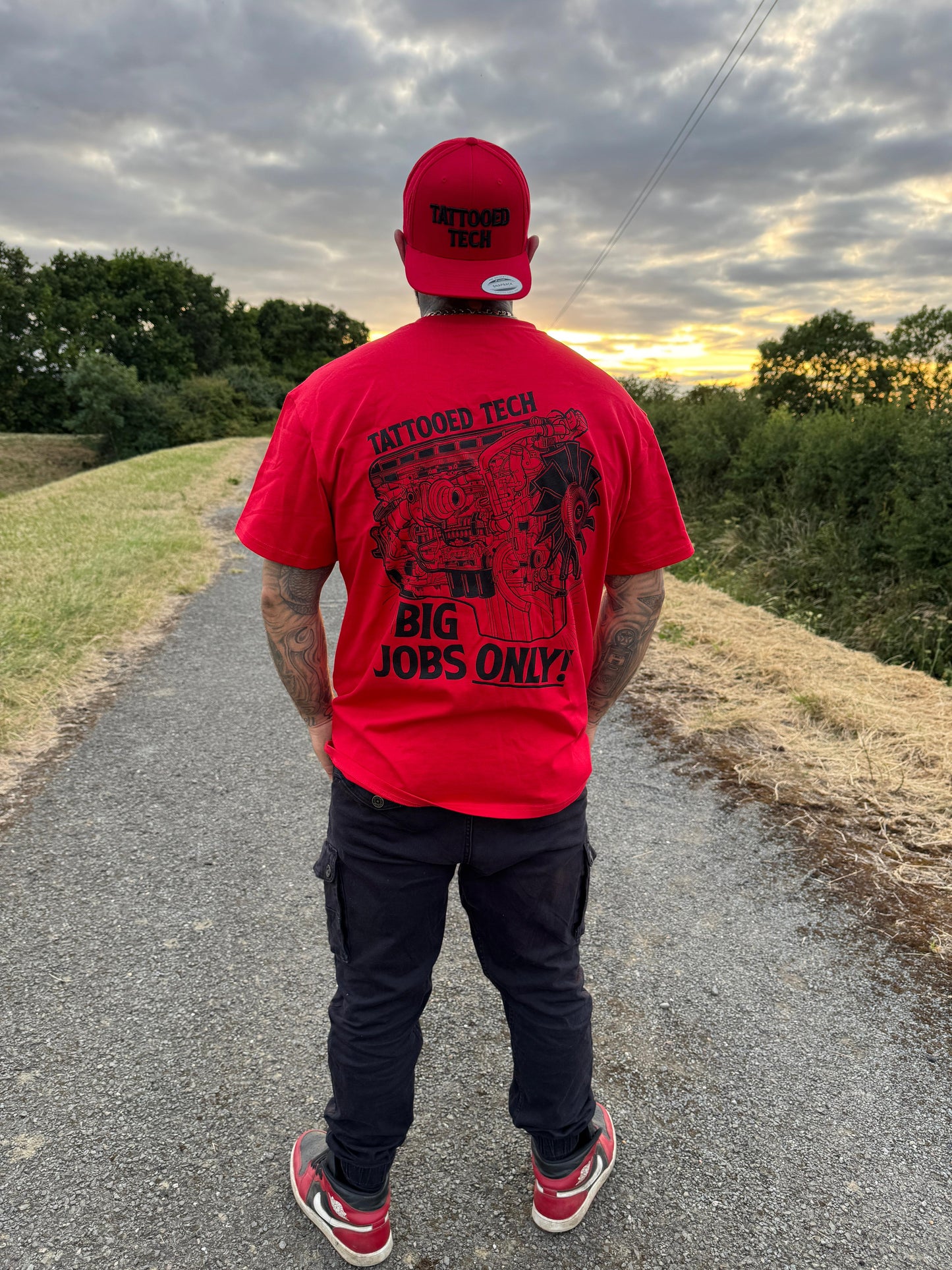 Big Jobs Only Red Tee